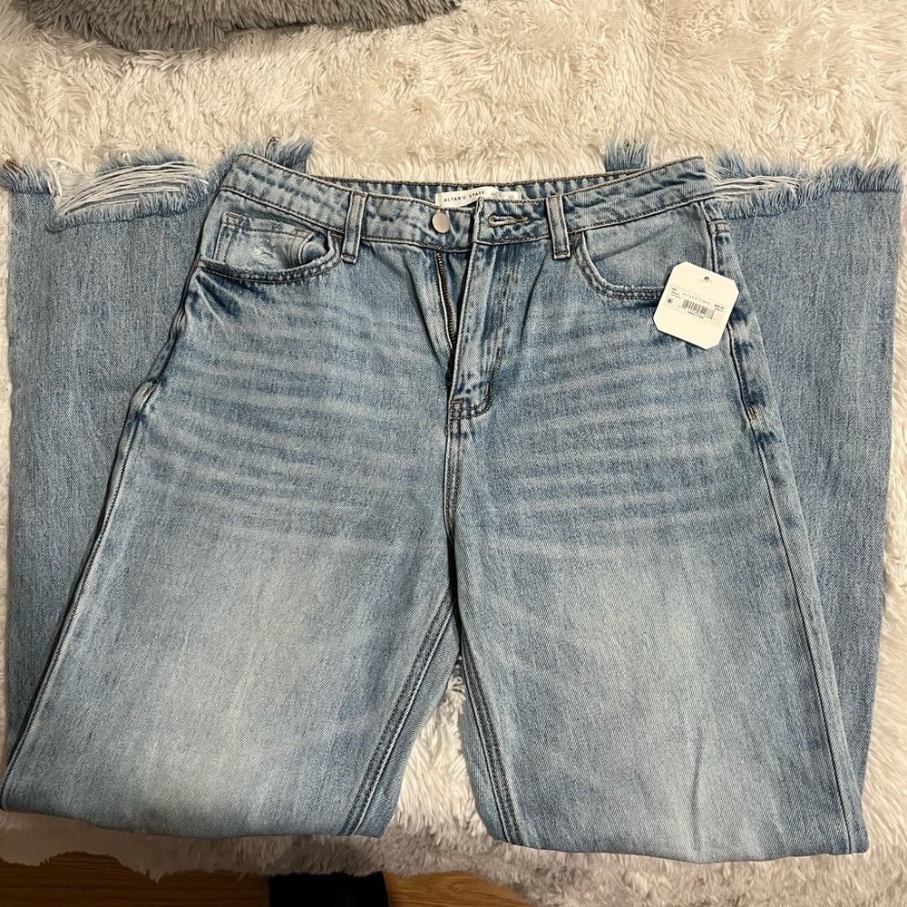 Altar'd State Light Blue Straight Leg Jeans